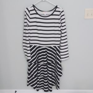 Black & White LulaRoe Georgia Dress XL NWT